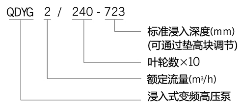 浸入式機(jī)床變頻高壓泵型號(hào)含義